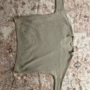Listicle Olive Green V-Neck Sweater